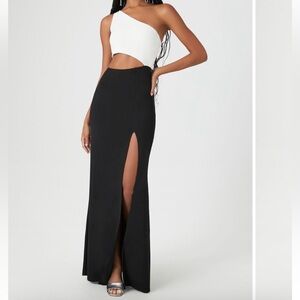 Forever 21 Black & White Evening Gown